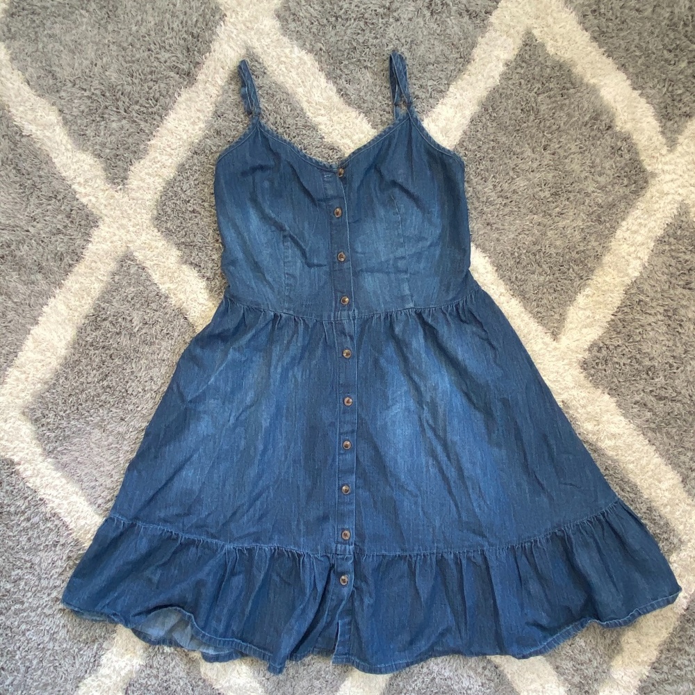 Strappy Denim Dress